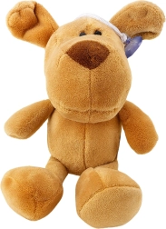 Cagnolino di peluche con ventosa, marrone 23 × 12 cm