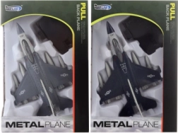 Aereo in metallo con retrocarica a batteria