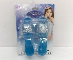 Scarpette blu scintillanti per principesse
