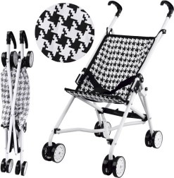 Passeggino pieghevole per bambole a pois – Pepito