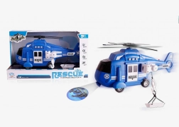Elicottero della polizia 1:16 con suoni, luci e proiettore