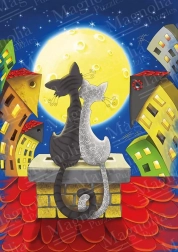 Puzzle gatti sui tetti 1000 pezzi