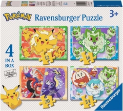 Puzzle Pokémon 4 in 1 (12, 16, 20, 24 pezzi) RAVENSBURGER