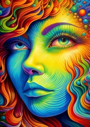 Goditi il puzzle Signorina dipinta 1000 pezzi