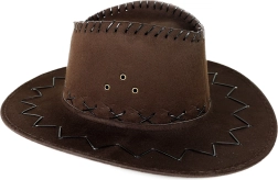 Cappello da cowboy per adulti – stile western marrone