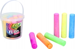 Gessetti da marciapiede FLUO nel secchiello 15 pz