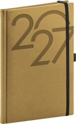 Agenda settimanale NOTIQUE Ajax 2027 oro 15 × 21 cm