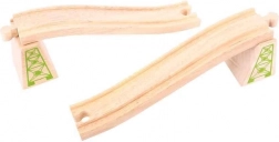 Binari sopraelevati con pilastri 2 pz Bigjigs Rail