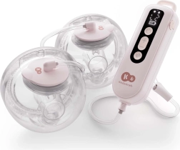Kinderkraft gentleflow doppio tiralatte elettrico hands-free rosa