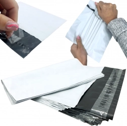 Buste postali corriere bianche in film B4 260 × 350 mm, 50 pz