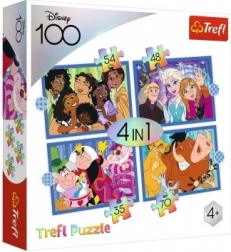 Puzzle 4 in 1 Mondo allegro DISNEY