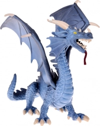 Drago grigio con ali flessibili