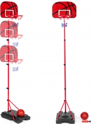 Canestro da basket per bambini con altezza regolabile e pompa