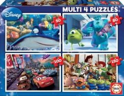 Educa puzzle Disney Pixar mix 4in1 (50, 80, 100, 150 pezzi)