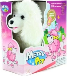 cagnolino a filo che cammina con coda scodinzolante