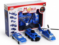 MalBlo veicoli di polizia magnetici – set di costruzione creativo per bambini