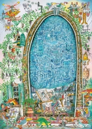 Puzzle 1000 pezzi – la mente folle dell’artista, Paul Korky (puzzle + poster)