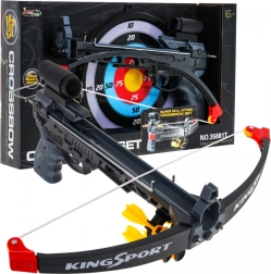 Balestra per bambini (6+) Set sportivo 7 pz + Bersaglio + 5 frecce + Mirino