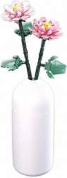 sluban flowers peonia in vaso set di costruzione 216 pezzi