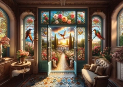 Art Puzzle Porta verso la primavera – 500 pezzi