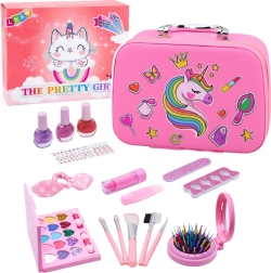 Beauty case per bambini con unicorno e set di cosmetici