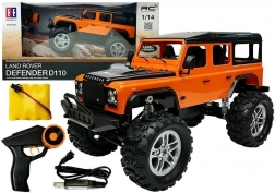 Auto RC LAND ROVER Defender 1:14 – fuoristrada arancione radiocomandato 4x4