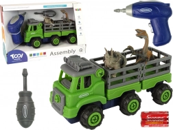 Camion per trasporto con dinosauri