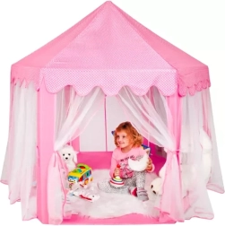 Tenda rosa per bambini Kruzzel – palazzo fiabesco per la casa e il giardino