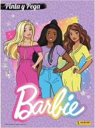 Album da colorare con adesivi Barbie A4