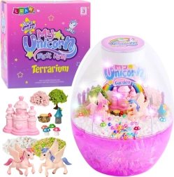 Set creativo – lampada notturna terrario unicorno con controllo vocale fai‑da‑te