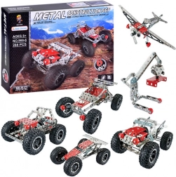 Blocchi da costruzione in metallo 288 pezzi 6-in-1 ZA3870