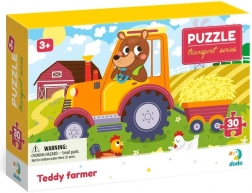 Puzzle DODO Trasporti: contadino Teddy, 30 pezzi