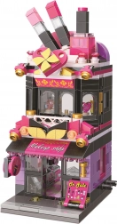 qman city corner negozio di cosmetici trendy set di costruzione