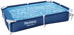SplashJr Steel Pro 221x150x43 BESTWAY Piscina con telaio + kit di riparazione