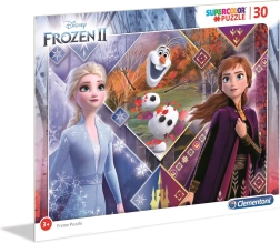Puzzle Clementoni Il regno di ghiaccio 2: sorelle con Olaf 30 pezzi