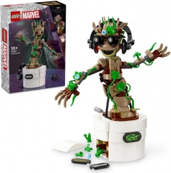 LEGO Marvel Groot danzante – figurina interattiva nel vaso