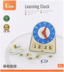 Orologio in legno per apprendimento del tempo Montessori Viga