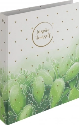 Raccoglitore A4 con meccanismo ad anelli Romantic Cactus, laminato, 4 cm