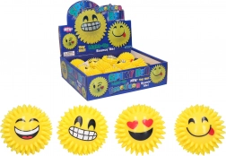 Pallina con sorriso che fischia e si illumina 7 cm