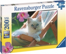 Puzzle 2D per bambini Immagine del gatto 200 pezzi