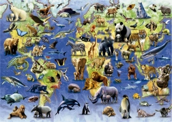 Puzzle EDUCA 100 specie minacciate – 500 pezzi