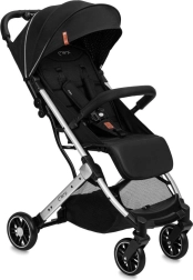 Passeggino sportivo MoMi ESTELLE LIGHT nero con telaio argento