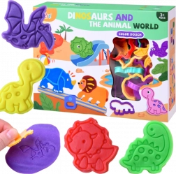 Set di pasta modellabile con formine a dinosauro