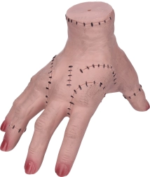 accessorio di carnevale mano di Addams in lattice