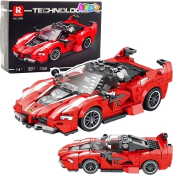 Set di costruzione auto da corsa FXX‑K, rossa, 360 pezzi
