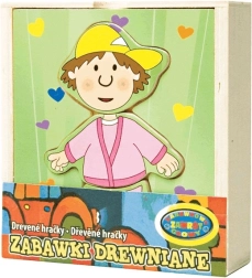 Vesti il bambino – puzzle in legno