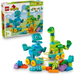 Costruzioni LEGO DUPLO 3 in 1: Dinosauri su Ruote