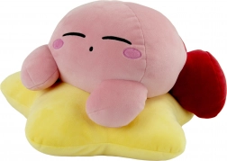 KIRBY di peluche addormentato sulla stella Warpstar – cuscino super morbido e coccoloso