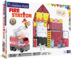 Magna-Tiles costruzioni magnetiche Caserma dei pompieri (50 pezzi)