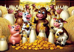 Puzzle Tesoro di Latte 25 pezzi